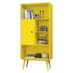 Livreiro-com-1-Porta-Amarelo-Chaplin-EDN