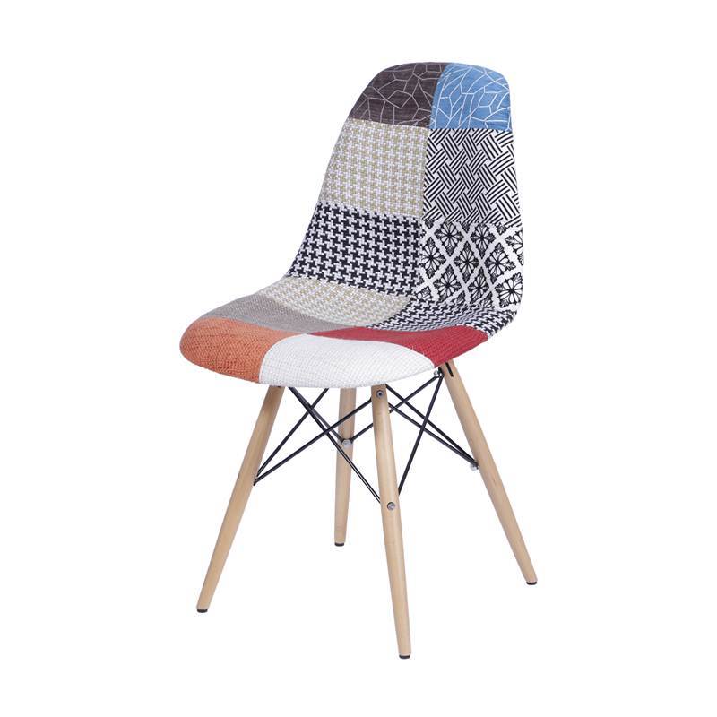 Cadeira de Jantar Eames Wood Patchwork 1102 OR Design