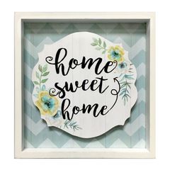 Quadro-com-Moldura-em-Madeira-Home-Sweet-Home-Azul-Urban