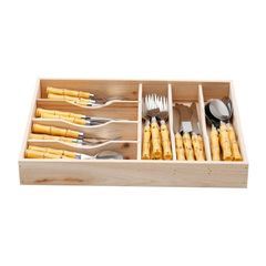 Faqueiro-com-Cabo-Amarelo-42-Pecas-Gomes-Bon-Gourmet