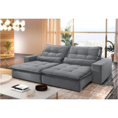 Sofa-Retratil-e-Reclinavel-4-Lugares-Cinza-250m-Nouvel---Ambiente